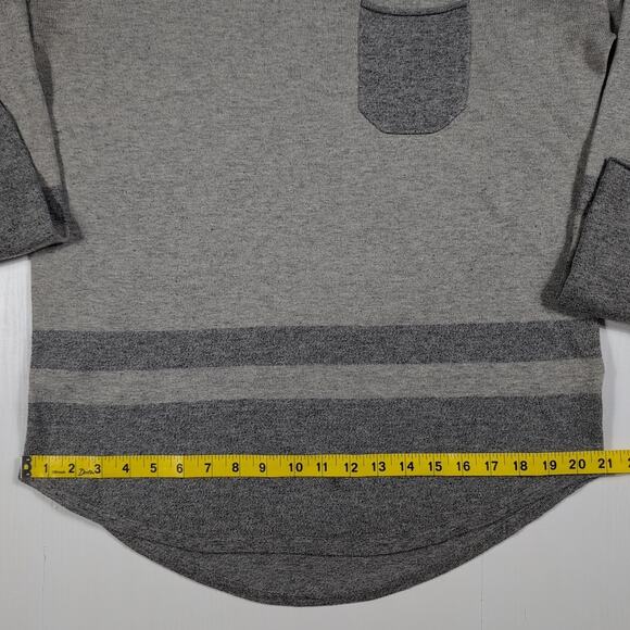 Smartwool Akamina Crew Neck Sweater Women’s M Gray Pocket Stripe Merino Wool - Picture 10 of 15
